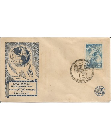 1947 Fdc -  CONFERENCIA INTER-AMERICANA 15.8.47 -10.907